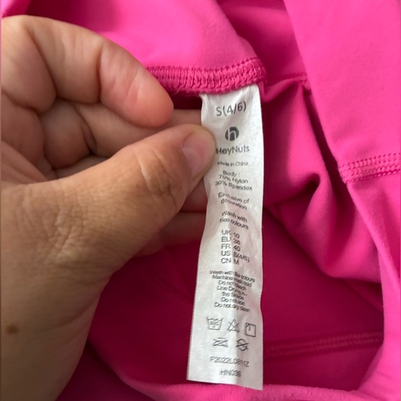 HeyNuts Pink High-Waisted Leggings S - Picture 7 of 7